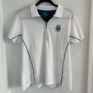 PETER MILLAR WHISTLING STRAITS WHITE GOLF POLO SIZE XL